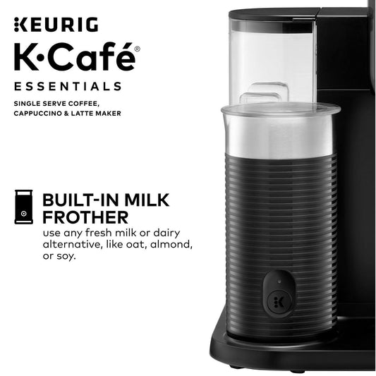 Keurig K-Cafe Essentials Black Single-Serve K-Cup Pod Coffee Maker
