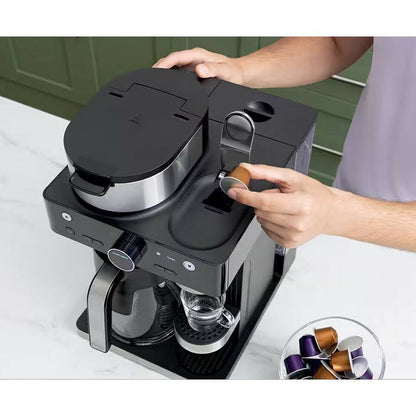 Ninja Espresso & Coffee Barista System, Single-Serve Coffee & Nespresso Capsule Compatible – CFN601 – Black