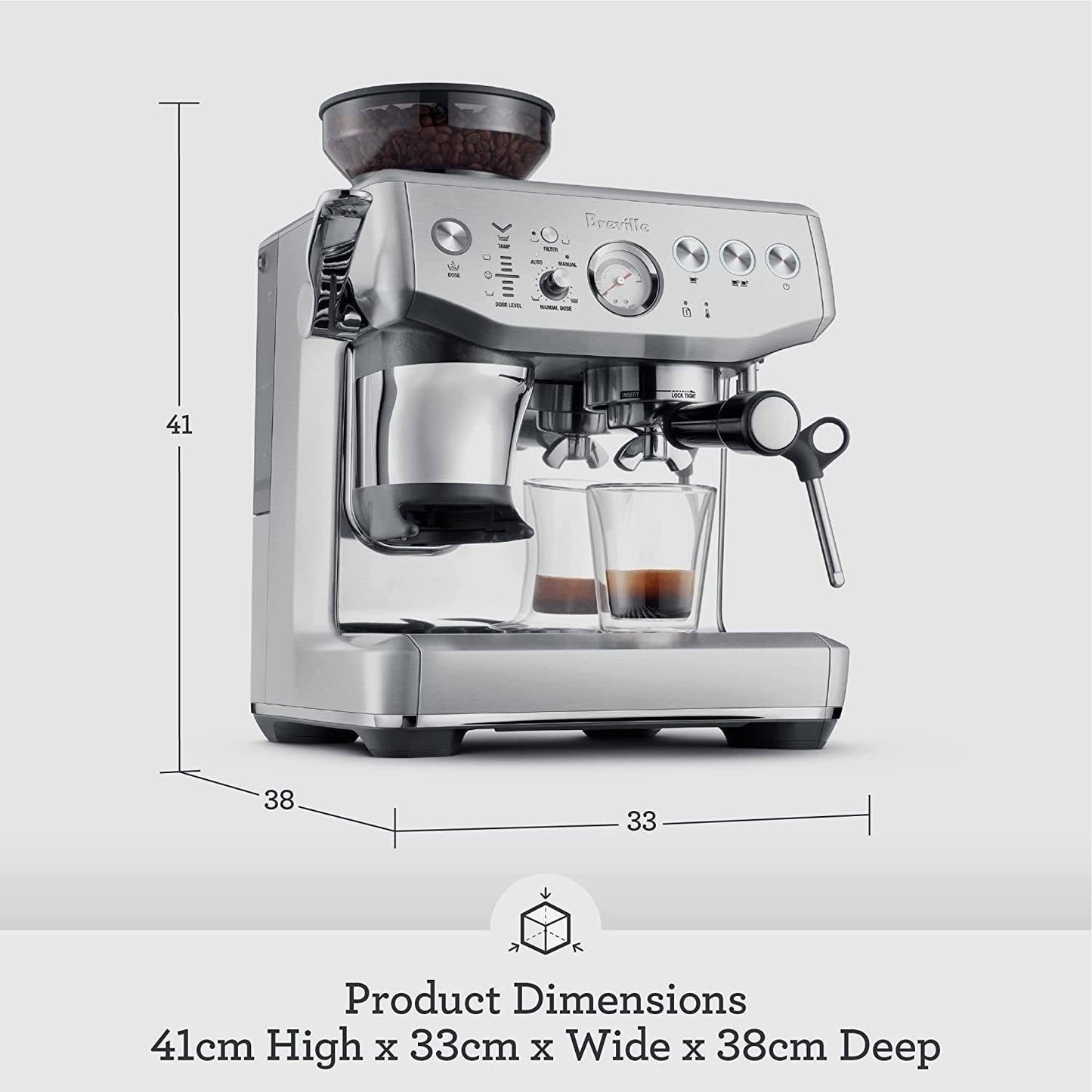 Breville Barista Express Impress Espresso Machine – Stainless Steel