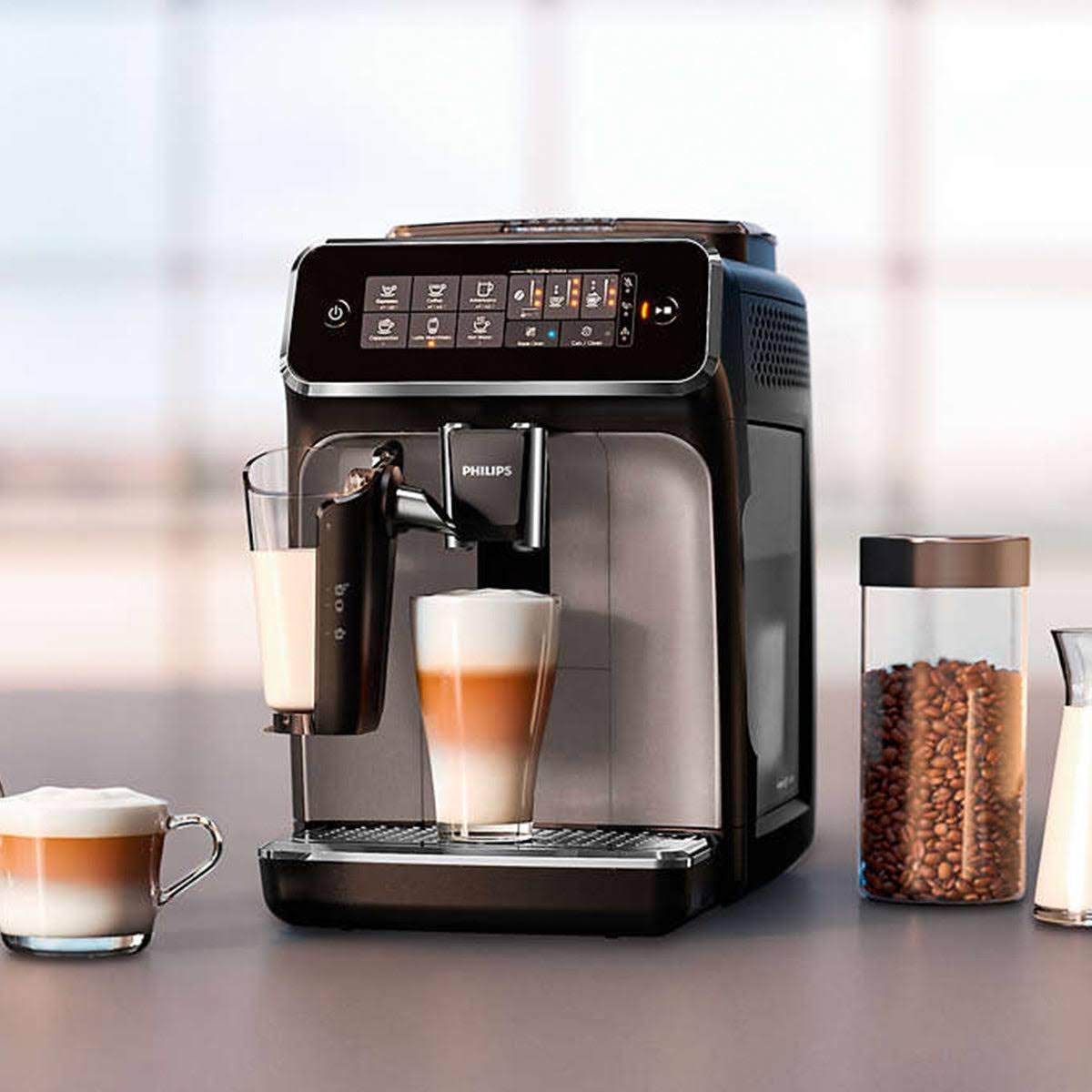 Philips 3200 Series Fully Automatic Espresso Machine LatteGo Black
