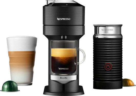 Nespresso – Breville Vertuo Next Premium Coffee Maker and Espresso Machine with Aeroccino3 Milk Frother – Classic Black