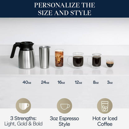 De’Longhi TrueBrew Drip Coffee Maker – Stainless with Thermal Carafe