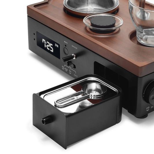 Soda Says x Barisieur Coffee & Tea Alarm Clock Black