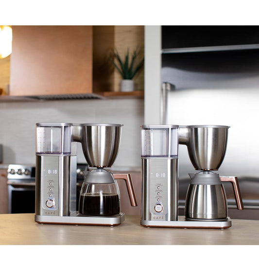 Café Specialty Drip Coffee Maker with Glass Carafe, 10 Cups, Stainless Steel
