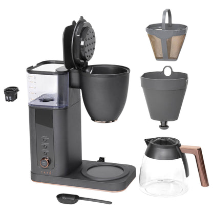 Café Specialty Drip Coffee Maker with Glass Carafe, 10 Cups, Matte Black