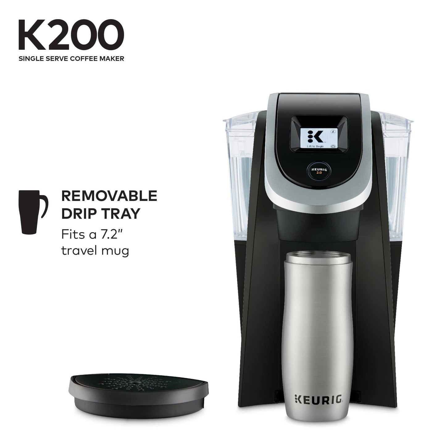 Keurig 2.0 K200 Brewing System – Black
