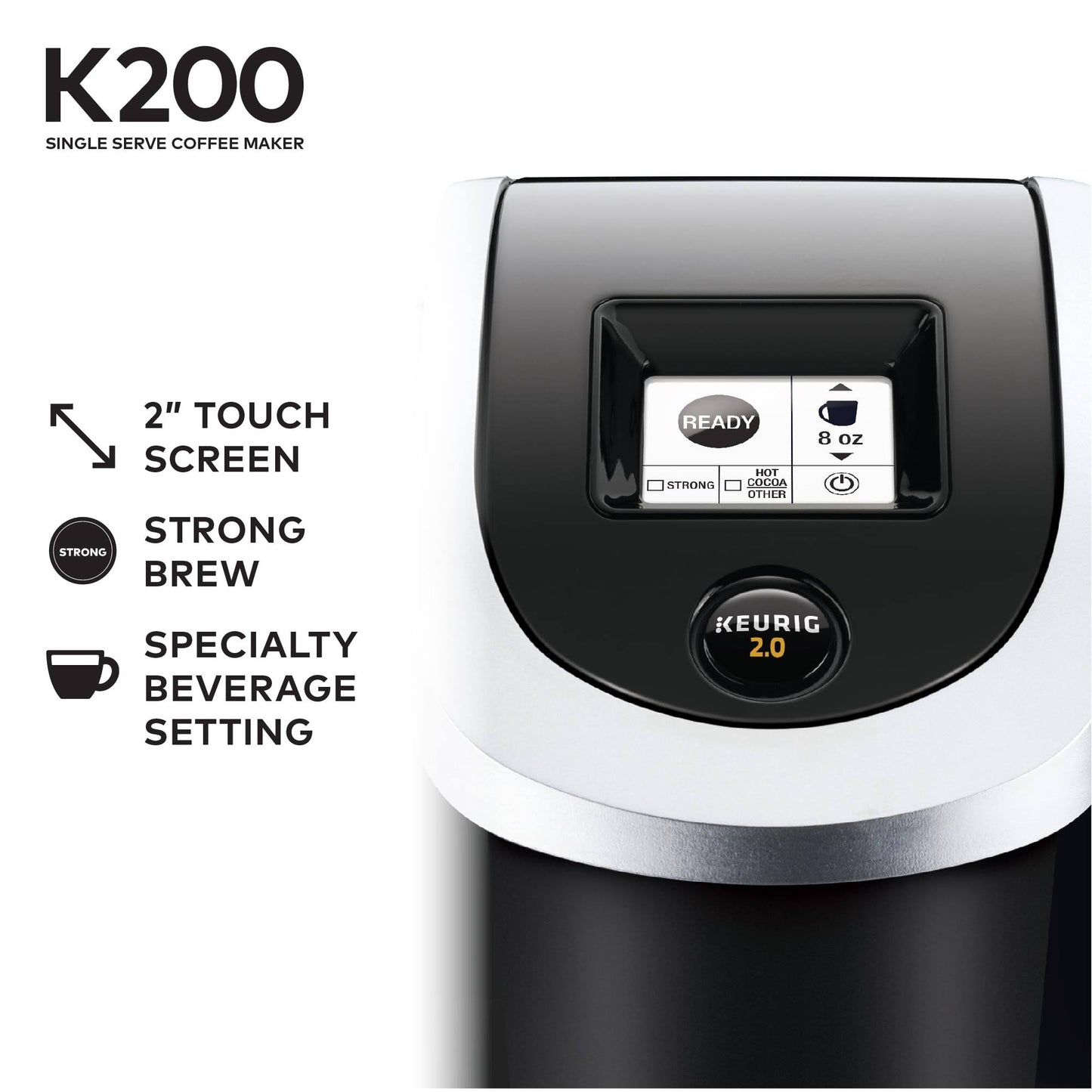 Keurig 2.0 K200 Brewing System – Black