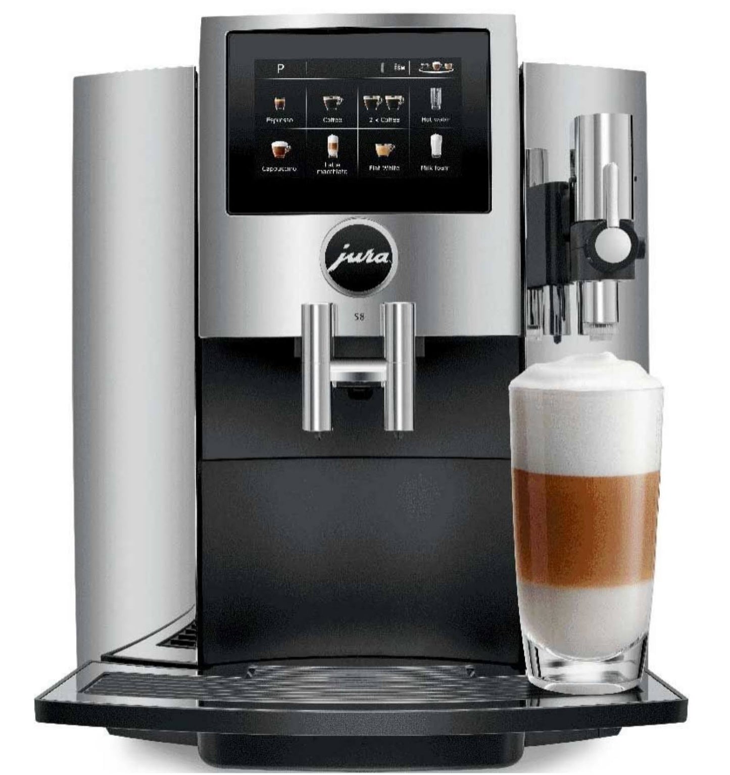 Jura S8 Automatic Coffee Machine, Chrome